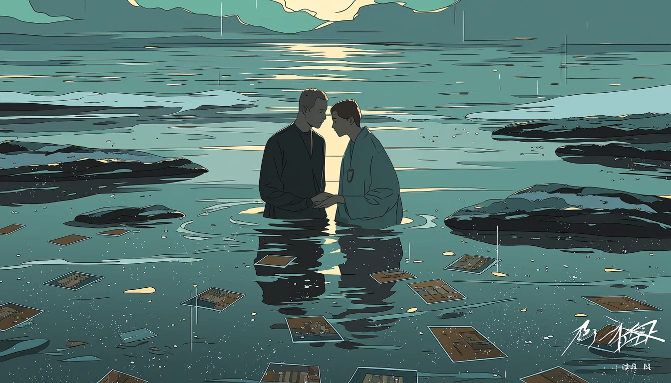 Original text-free editorial illustration for Codes, tags, and titles: which one describes a story