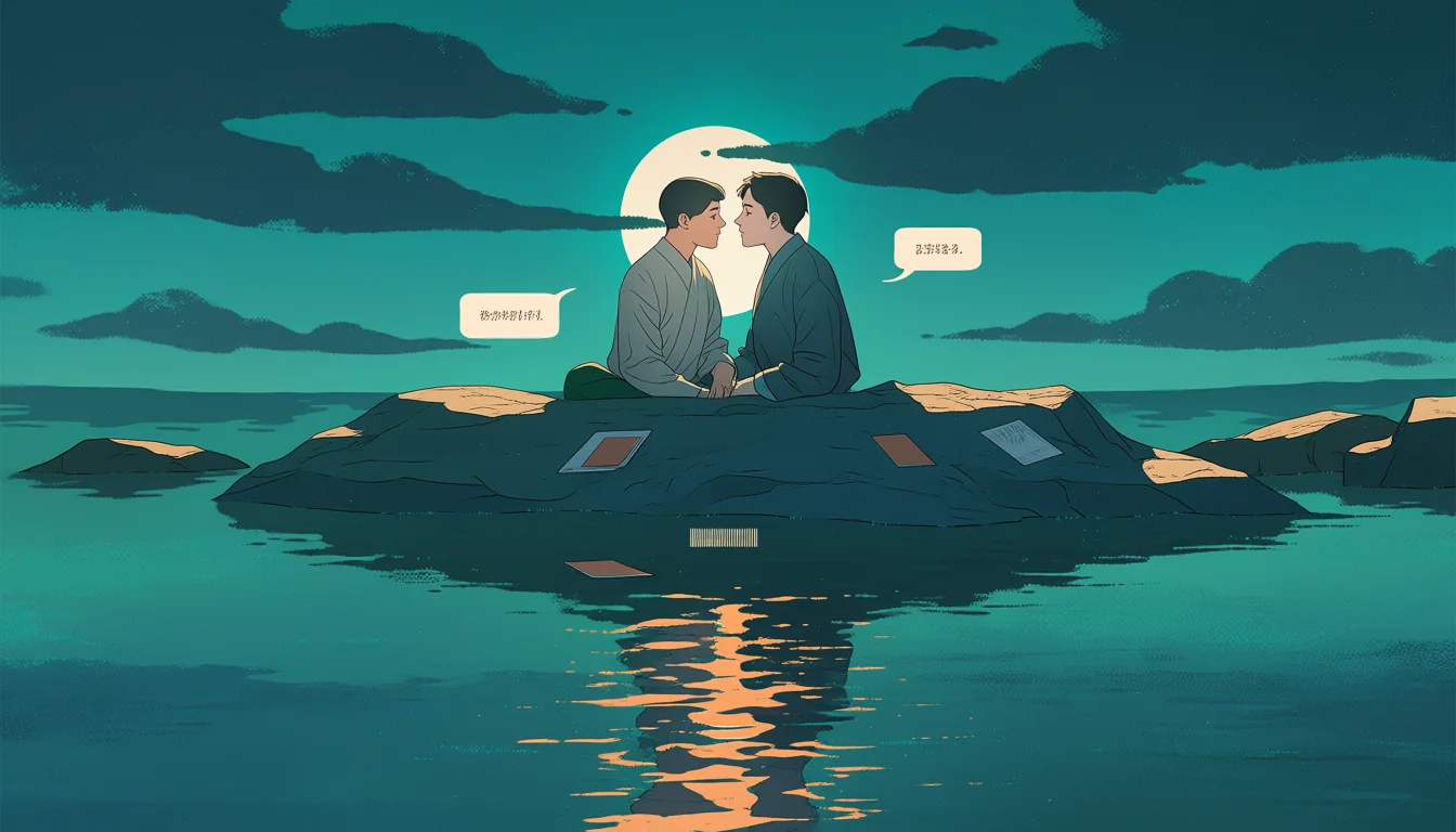 Original text-free editorial illustration for Pururin and the reader experience of a library site